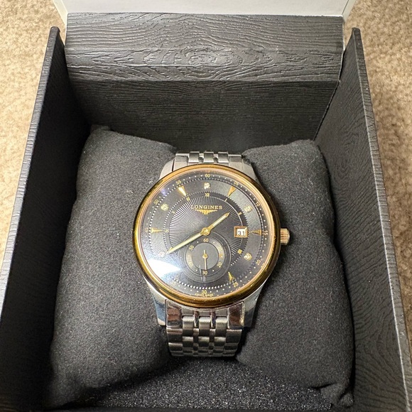 Longines Other - Longines Men's Black and Gold Watch
